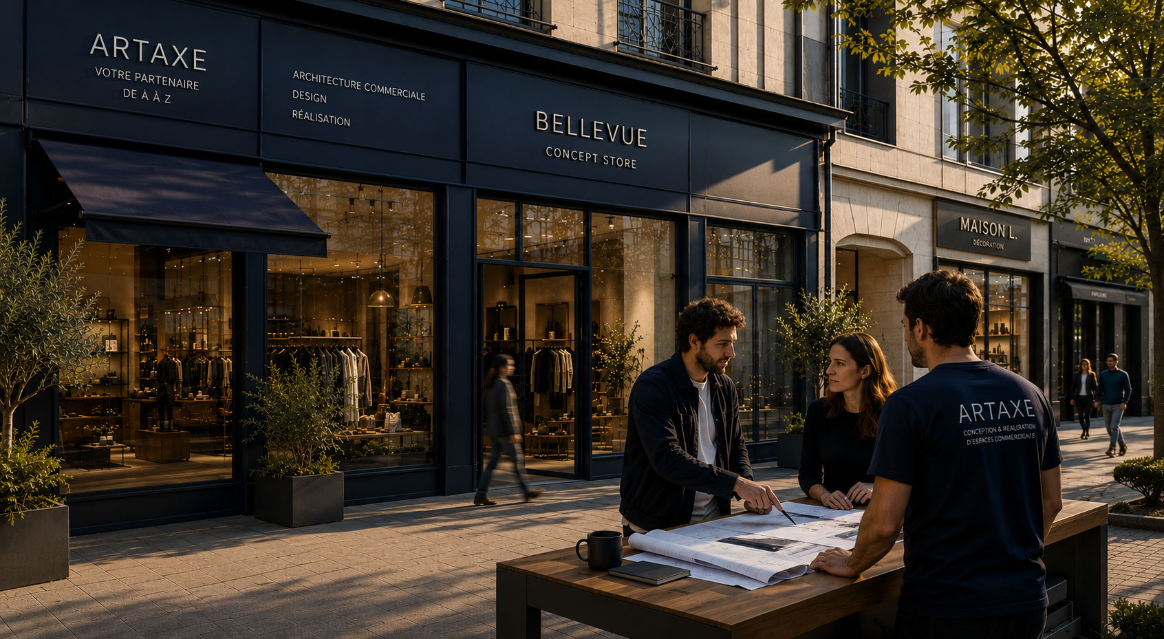 <p>Votre partenaire de A à Z</p><p>pour vos espaces commerciaux</p>